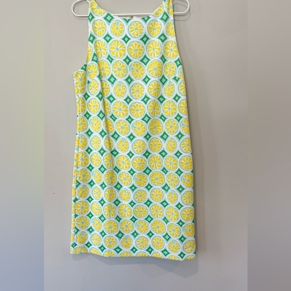Sail To Sable STS Shift Dress Size Medium Sleeveless Yellow Lemon Green $2151748 - Picture 4 of 15